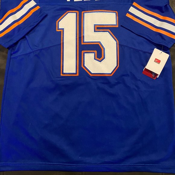 Nike NCAA FLORIDA GATORS TIM TEBOW #15 Men's JERSEY Blue Sz M,L,XL,2XL,3xl - Picture 4 of 4